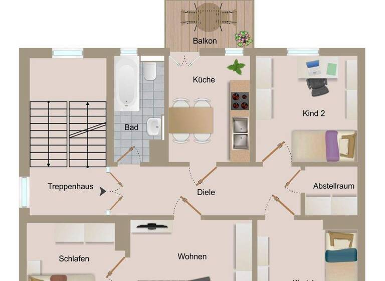 Wohnung zum Kauf 290.000 € 4 Zimmer 93,8 m² Nordvorstadt Weimar 99423