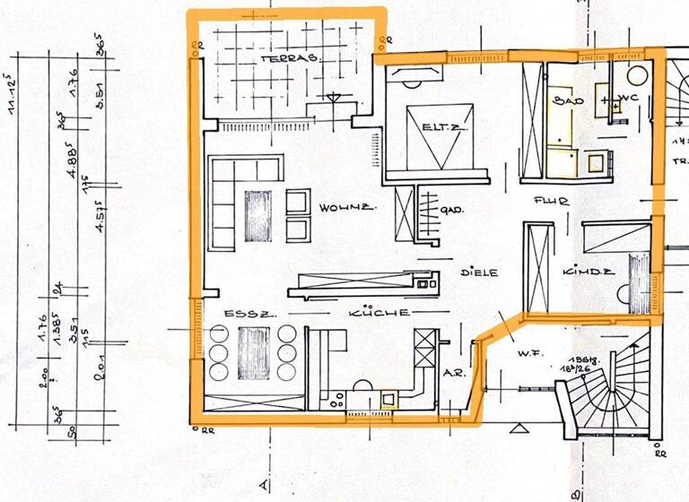 Terrassenwohnung zur Miete 945 € 3 Zimmer 110 m² EG Werste Bad Oeynhausen 32549