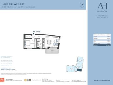 Wohnung zur Miete 542 € 2 Zimmer 51 m² 3 Geschosse frei ab sofort Gartenstraße 221 Innenstadt Tübingen 72074