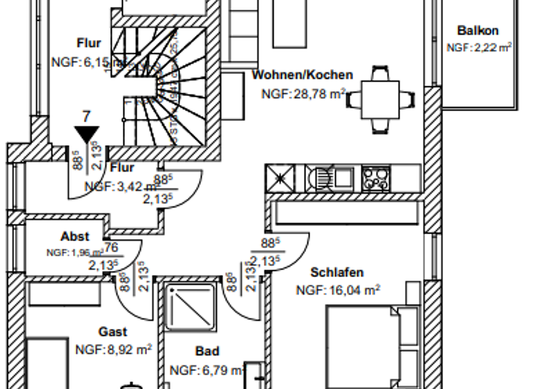 Wohnung zum Kauf - Erstbezug provisionsfrei 289.800 € 3 Zimmer 70,7 m² Krokusstr. 7 Cloppenburg 49661