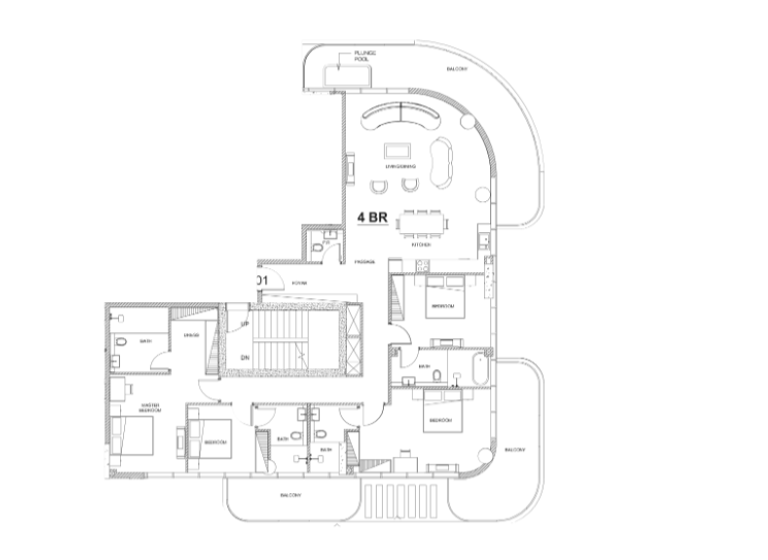 Wohnung zum Kauf 2.436.705 € 5 Zimmer 238,4 m² Dubai