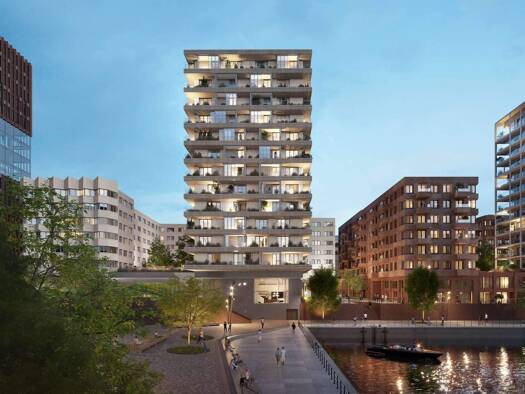 Wohnung zum Kauf - Neubau provisionsfrei 1.239.000 € 3 Zimmer 95,4 m² 2. Geschoss HafenCity Hamburg 20457