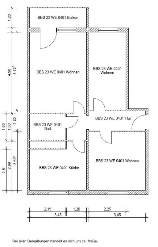 Wohnung zur Miete 370 € 3 Zimmer 60,7 m²<br/>Wohnfläche 4.<br/>Geschoss Bergbaustr. 23 Senftenberg Senftenberg 01968