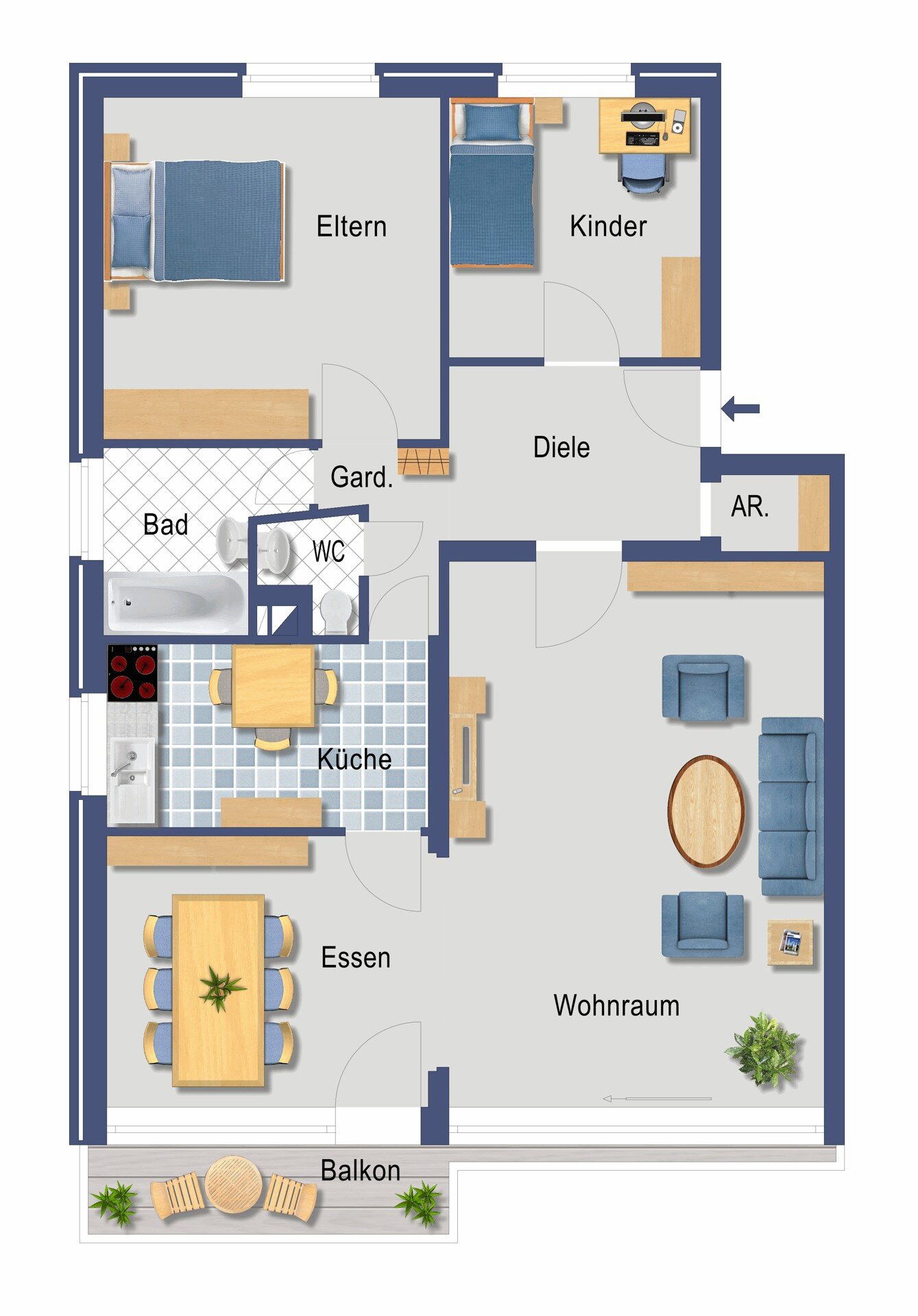 Wohnung zum Kauf 339.000 € 4 Zimmer 90 m²<br/>Wohnfläche Eller Düsseldorf 40231