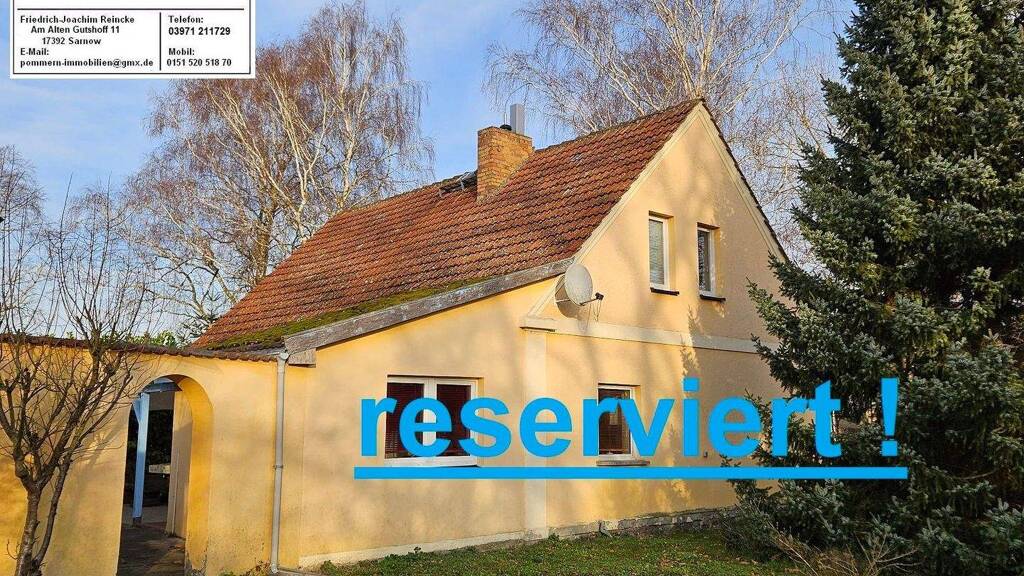 Einfamilienhaus zum Kauf 167.000 € 5,5 Zimmer 152 m² 1.247 m² Grundstück frei ab sofort Japenzin Spantekow 17392