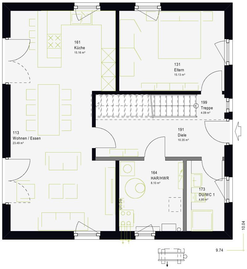 Einfamilienhaus zum Kauf provisionsfrei 403.000 € 5 Zimmer 150 m²<br/>Wohnfläche 420 m²<br/>Grundstück Neuhengstett Althengstett 75382