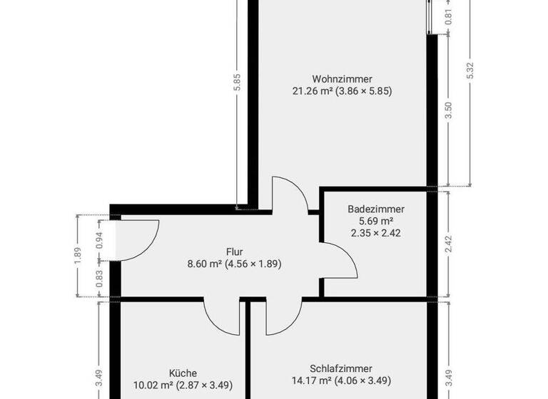 Wohnung zum Kauf 249.000 € 2 Zimmer 62,3 m² Französisch Buchholz Berlin 13127