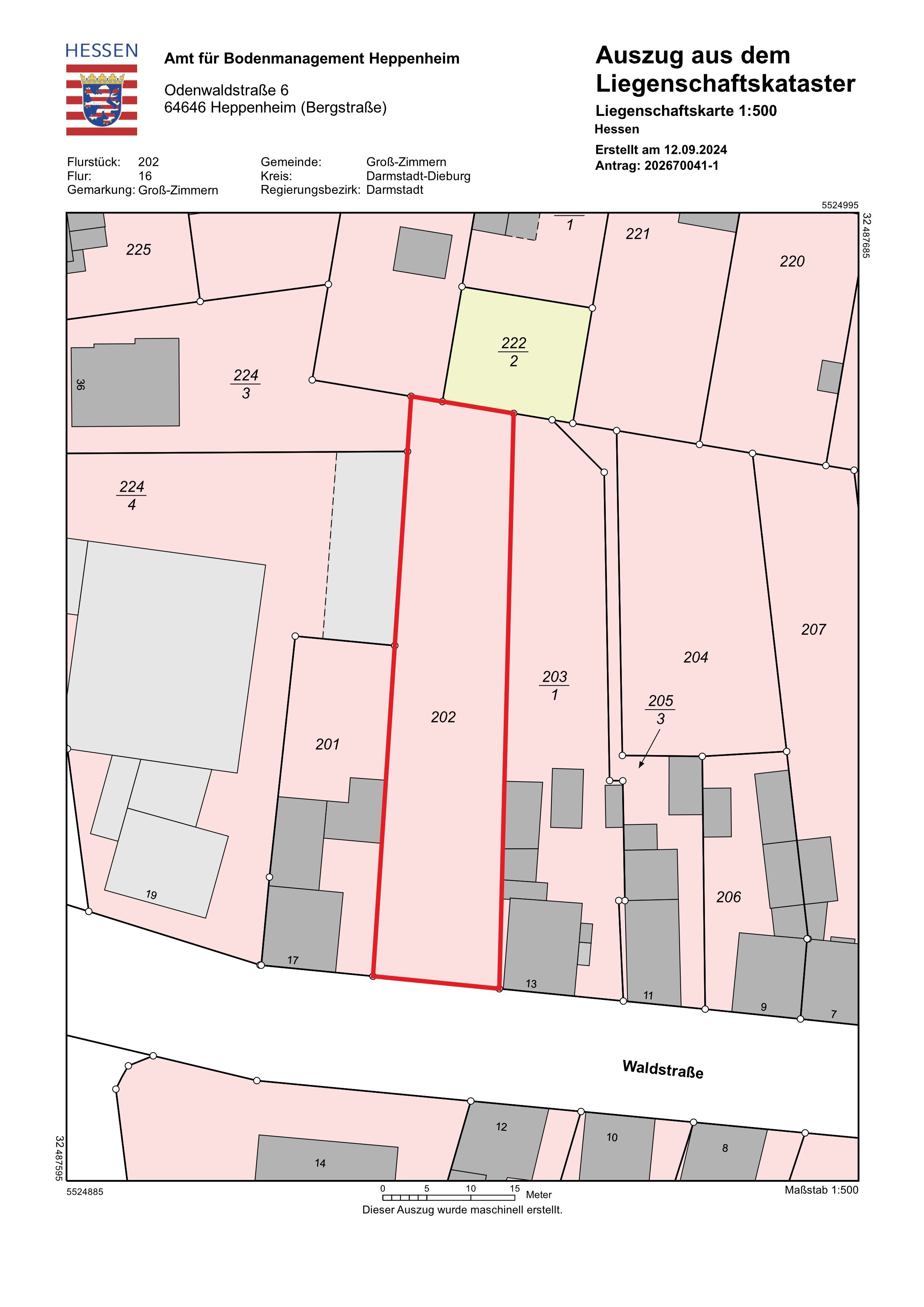 Grundstück zum Kauf provisionsfrei 319.000 € 858 m²<br/>Grundstück Groß-Zimmern Groß-Zimmern 64846