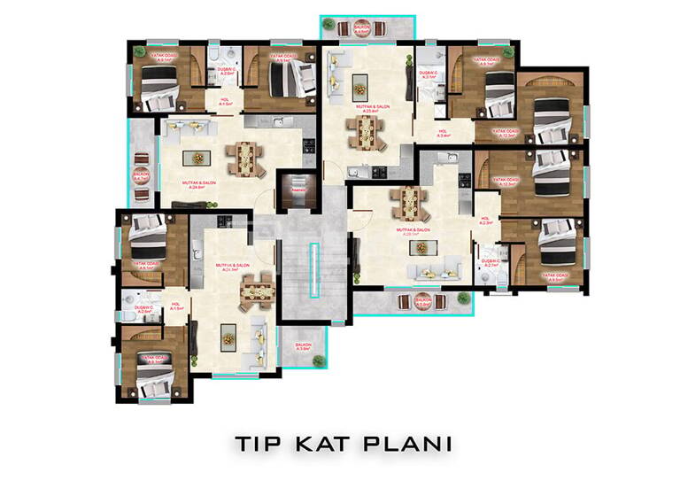 Studio zum Kauf 214.000 € 3 Zimmer 95 m² EG Iskele 99850