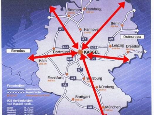 Bürogebäude zum Kauf als Kapitalanlage geeignet 5.450 m² 5.000 m² Grundstück Dresdener Str. 1 Unterneustadt Kassel 34125