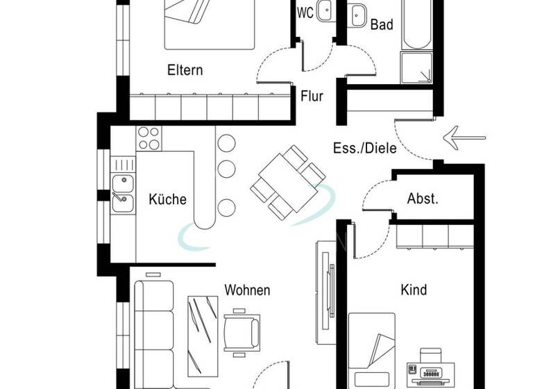 Wohnung zum Kauf 199.000 € 3 Zimmer 83,6 m² Fichtenberg 74427
