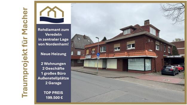Haus zum Kauf 199.500 € 155 m² 717 m² Grundstück Friedrich Ebert Straße 50/52 Nord Nordenham 26954