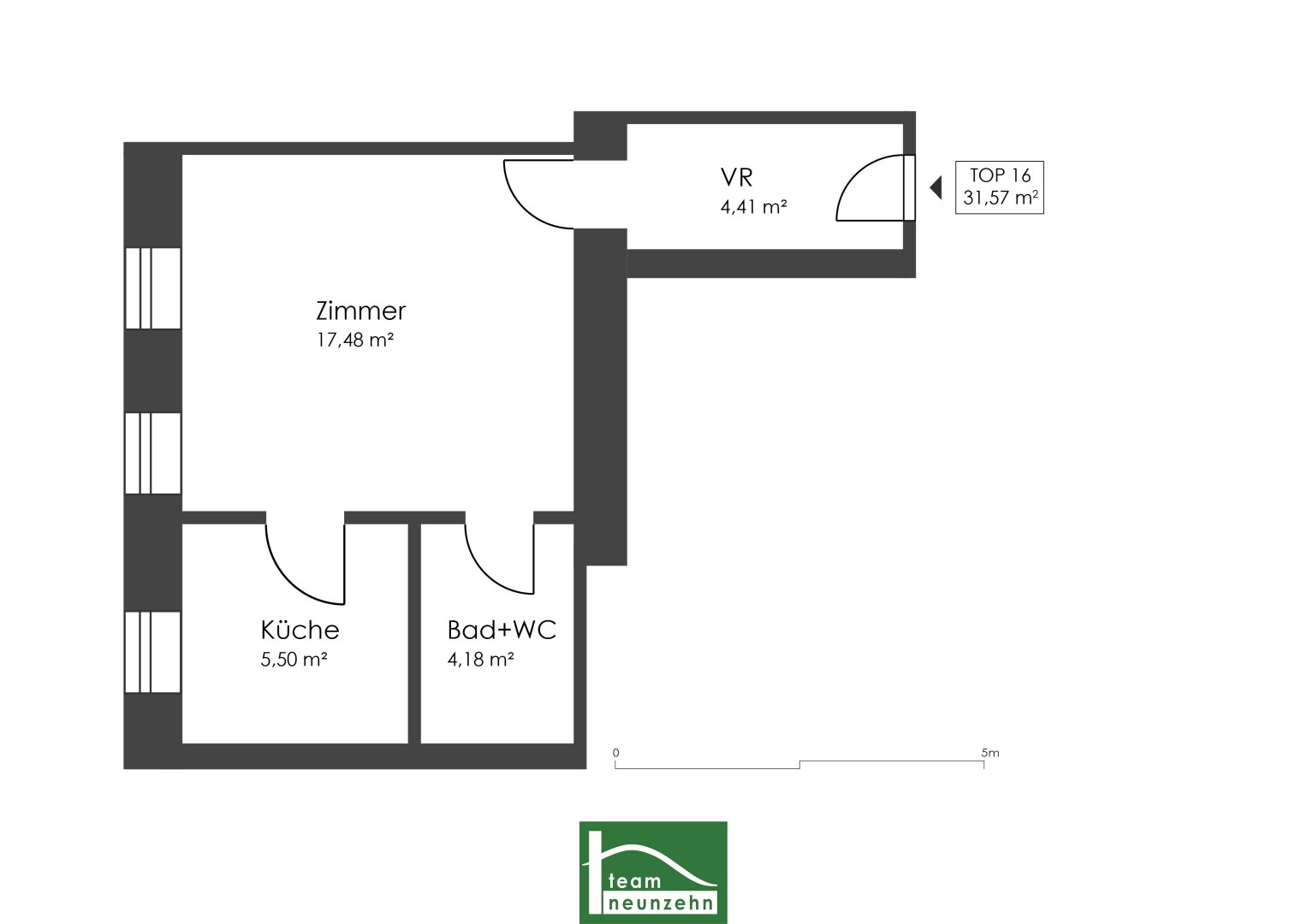 Wohnung zum Kauf 119.000 € 1,5 Zimmer 31,4 m²<br/>Wohnfläche 1.<br/>Geschoss Columbusgasse 70 Wien 1100