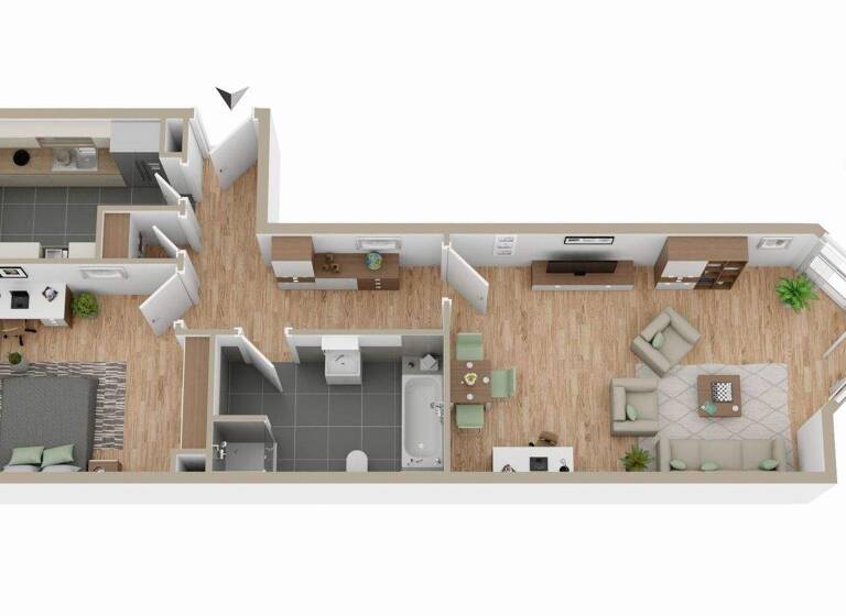 Wohnung zum Kauf 190.000 € 2 Zimmer 71,9 m² 2. Geschoss Elmschenhagen-Nord Kiel 24147