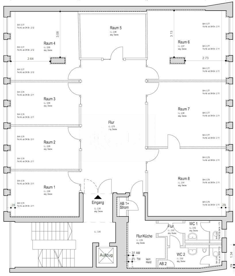 Bürofläche zur Miete provisionsfrei 18 € 246 m²<br/>Bürofläche Spandau Berlin 13597