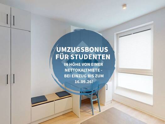 Wohnung zur Miete - Erstbezug 495 € 1 Zimmer 20 m² 1. Geschoss frei ab sofort Im Rad Wiesbaden Nordost 65197