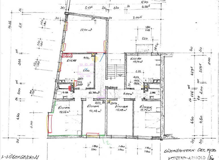 Wohnung zur Miete 1.080 € 3 Zimmer 90 m² 3. Geschoss frei ab 01.06.2026 St. Franziskus-Str. 9 Innenstadt Kaiserslautern 67655