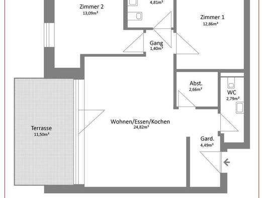 Wohnung zur Miete 1.095 € 3 Zimmer 73 m² 3. Geschoss Schwenningen Villingen-Schwenningen 78054