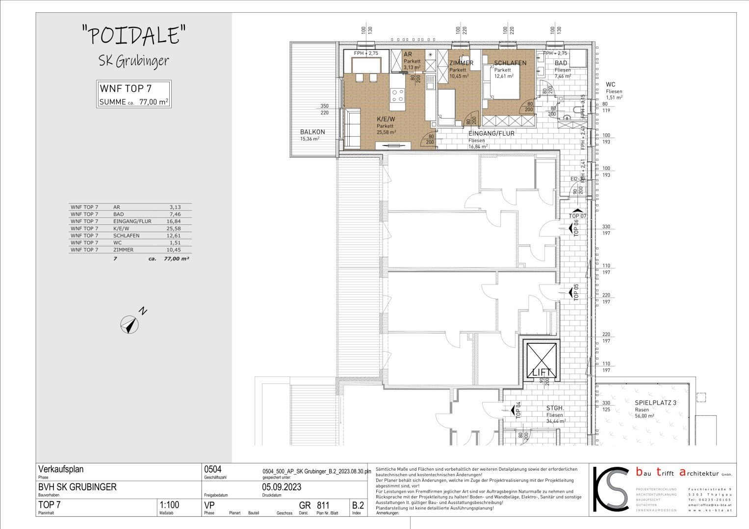 Wohnung zum Kauf 645.000 € 3 Zimmer 77 m²<br/>Wohnfläche Zell am Moos 4893