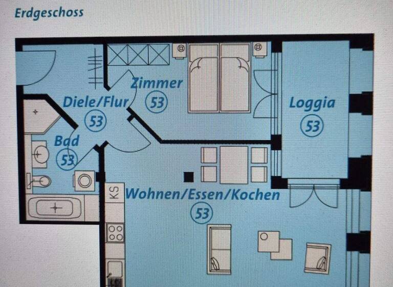 Wohnung zum Kauf 234.000 € 2 Zimmer 60 m² Zentrum-Nord Leipzig 04105