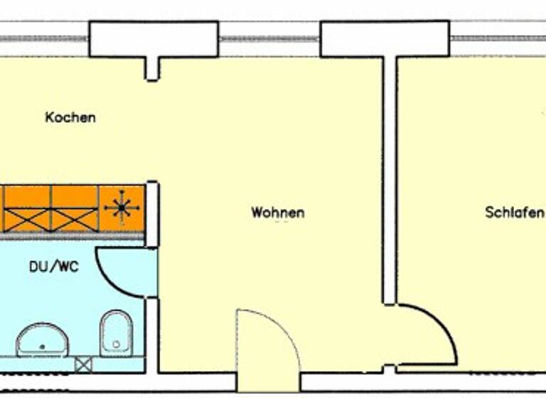 Wohnung zur Miete 418 € 2 Zimmer 33,4 m² 1. Geschoss frei ab 01.05.2026 Karl-Siegismund-Straße 20 Reudnitz-Thonberg Leipzig 04317