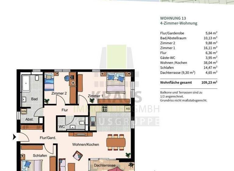 Wohnung zum Kauf - Neubau provisionsfrei 1.025.000 € 4 Zimmer 109,2 m² 2. Geschoss Ziegelhausen Heidelberg 69118