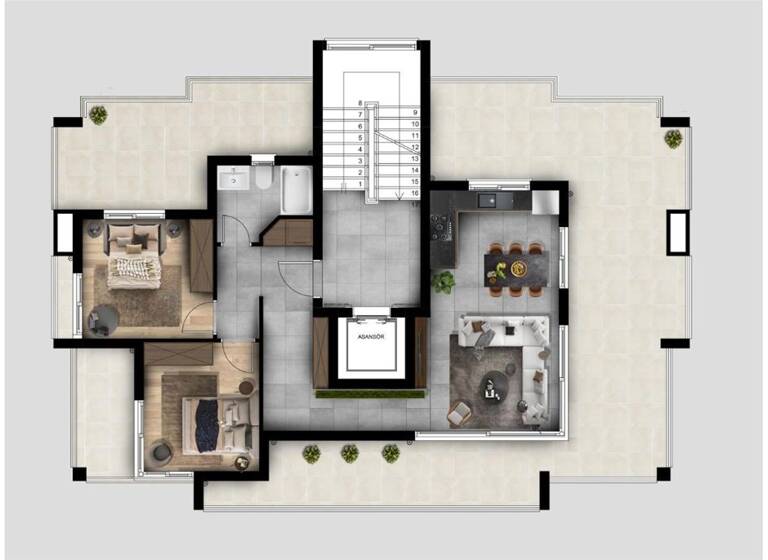 Wohnung zum Kauf provisionsfrei 262.300 € 3 Zimmer 150 m² 6. Geschoss Girne 99300
