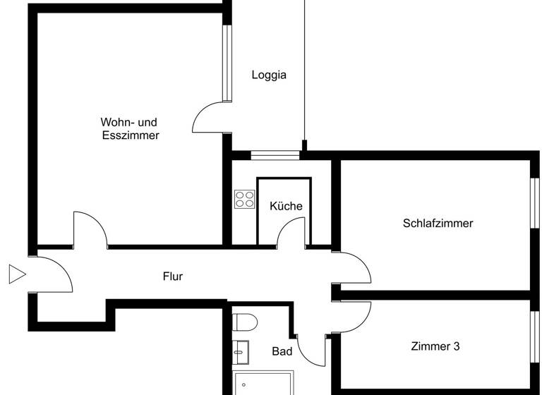 Wohnung zum Kauf 249.000 € 3 Zimmer 76,1 m² 3. Geschoss Neu Hagen Lüneburg 21337
