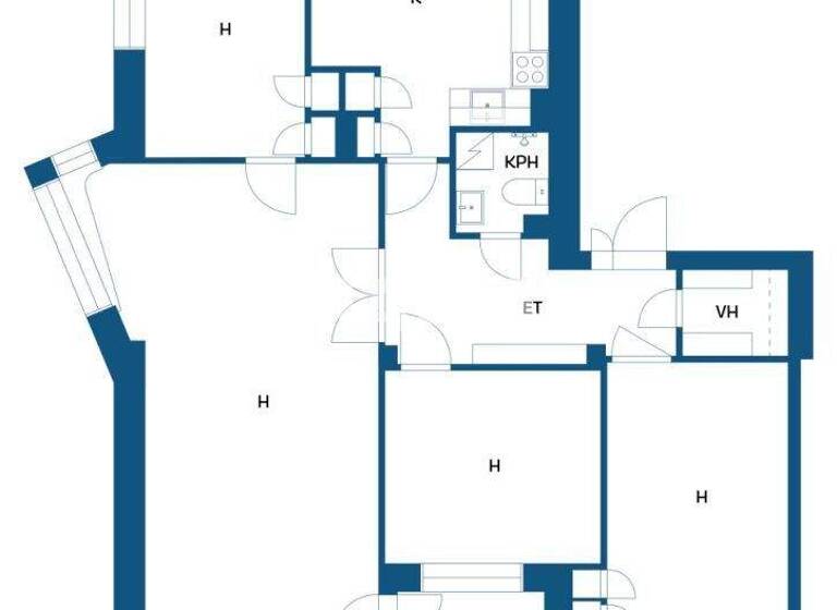 Studio zum Kauf 79.500 € 4 Zimmer 96,1 m² 3. Geschoss Valtakatu 36 Kemi 94100