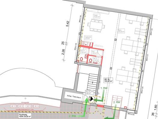 Bürogebäude zur Miete provisionsfrei 1.543 € 1 Zimmer 92,6 m² Bürofläche Tegel Berlin 13507