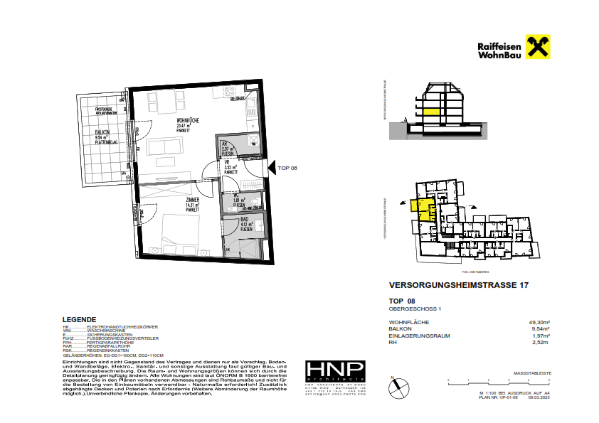 Wohnung zum Kauf provisionsfrei 338.900 € 2 Zimmer 49,3 m²<br/>Wohnfläche 1.<br/>Geschoss Wien 1130