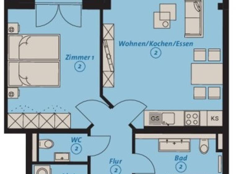 Wohnung zur Miete 1.348 € 3 Zimmer 82,3 m² EG frei ab 01.06.2026 Kantstraße 37a-c Südvorstadt Leipzig 04275