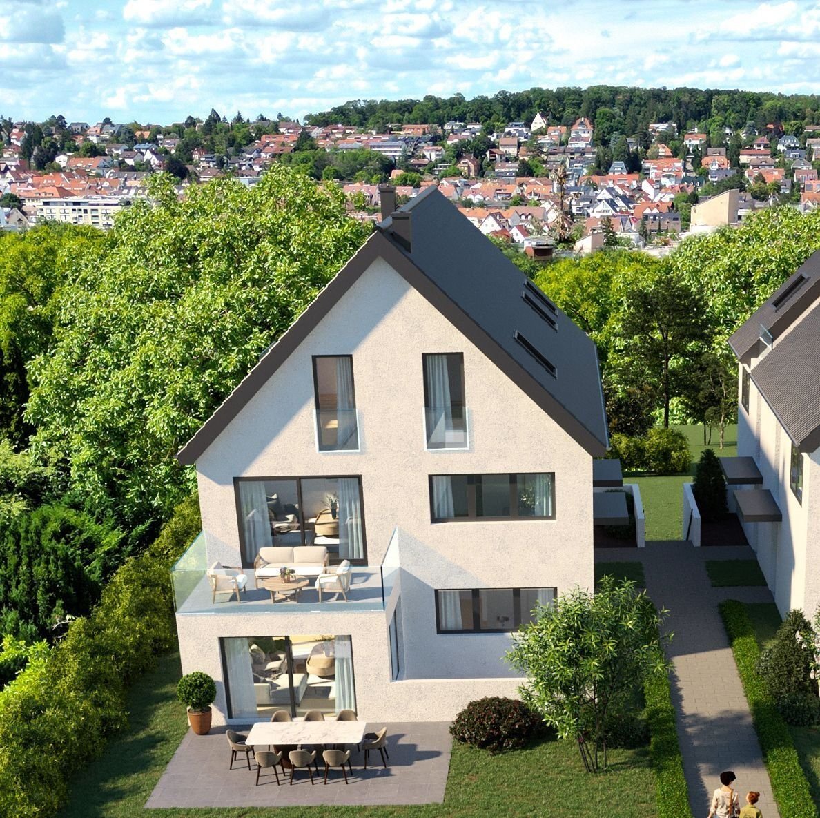 Doppelhaushälfte zum Kauf provisionsfrei 1.585.000 € 7 Zimmer 200 m²<br/>Wohnfläche 340 m²<br/>Grundstück Grefstr. 19 A Weilimdorf Stuttgart 70499