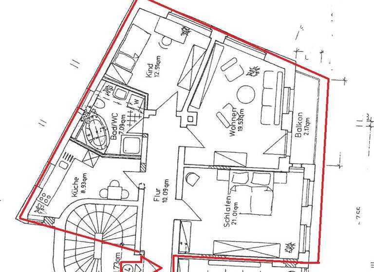 Studio zur Miete 535 € 3 Zimmer 81,7 m² 2. Geschoss Alfred- Schlagk- Straße 2 Westend Plauen 08523