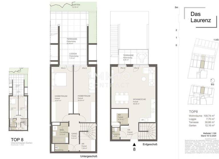Wohnung zum Kauf - Erstbezug 755.438 € 3 Zimmer 109,7 m² Wien 1110