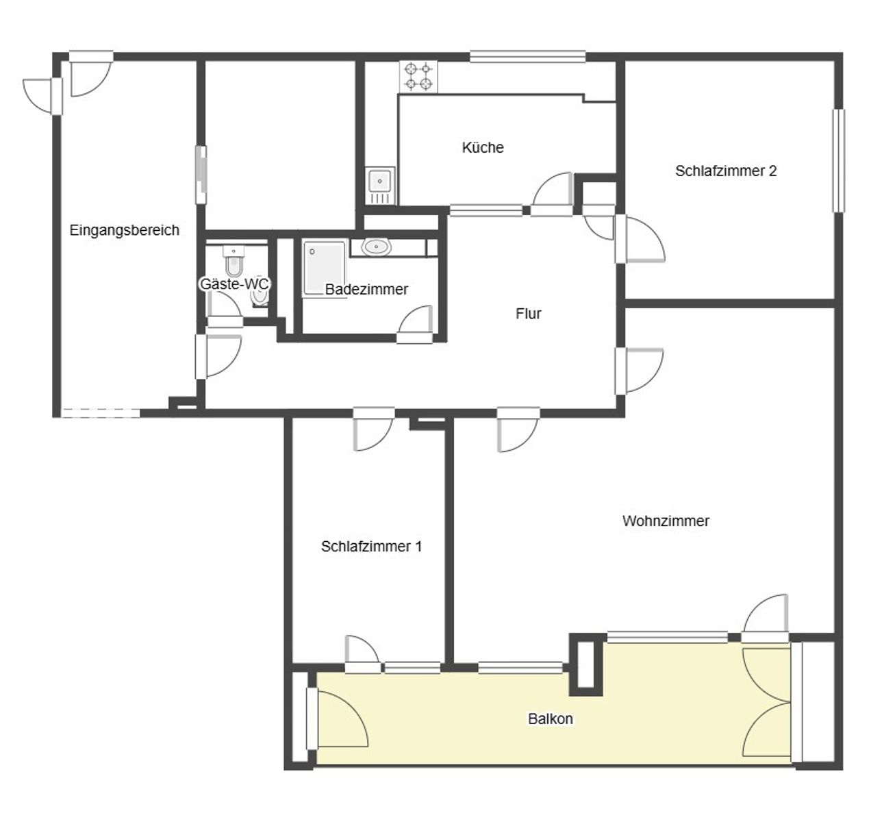 Wohnung zum Kauf 249.000 € 3 Zimmer 105 m²<br/>Wohnfläche 6.<br/>Geschoss Hüxter- / Mühlentor / Gärtnergasse Lübeck 23562