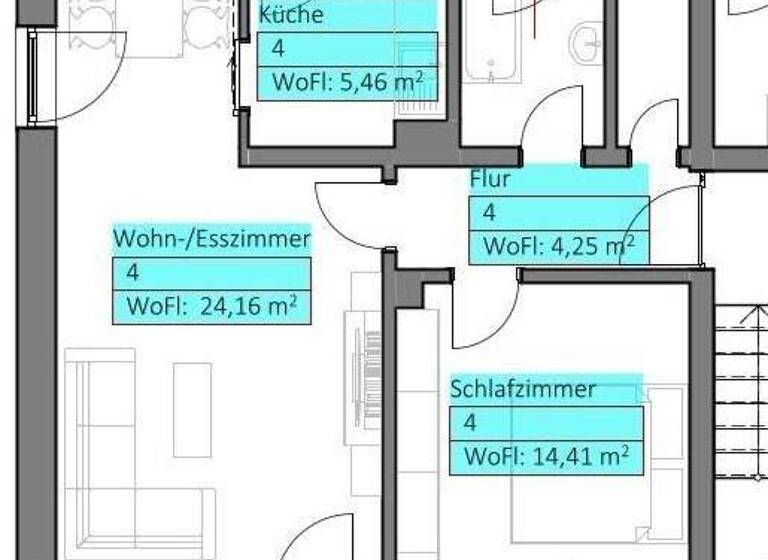 Wohnung zur Miete 465 € 2 Zimmer 58,3 m² 1. Geschoss frei ab 01.05.2026 Wunsiedel 95632