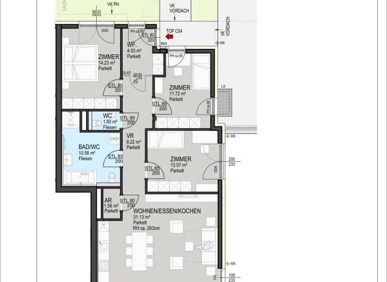 Wohnung zum Kauf - Erstbezug provisionsfrei 720.000 € 4 Zimmer 98,3 m² EG Peter-Pirkham-Weg St. Martin Klagenfurt am Wörthersee 9020
