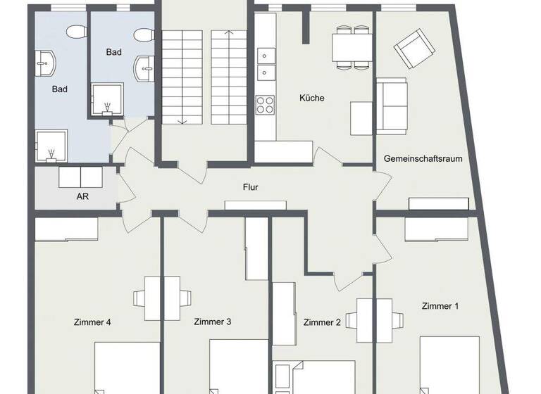WG-Zimmer zur Miete 500 € 15 m² 3. Geschoss frei ab 01.05.2026 Allersberger Straße 123a Glockenhof Nürnberg 90461