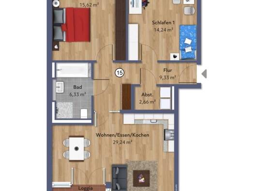 Wohnung zur Miete - Erstbezug 1.415 € 3 Zimmer 80,8 m² 1. Geschoss frei ab sofort Steigenberg Penzberg 82377