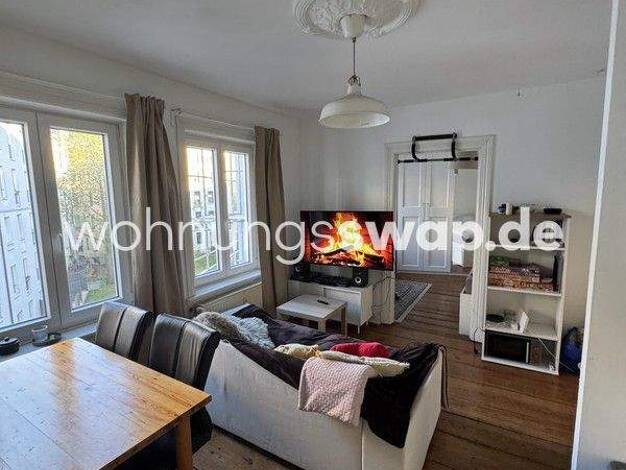 Studio zur Miete Tauschwohnung 640 € 2 Zimmer 35 m² 2. Geschoss Rotherbaum Hamburg 20146