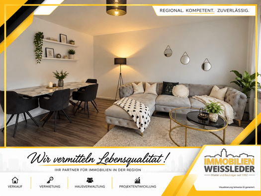 Wohnung zur Miete 500 € 3 Zimmer 66 m² 1. Geschoss Droste-Hülshoff-Straße 13 Mitte Menden 58708