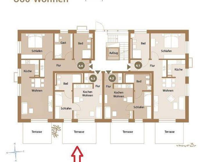Wohnung zum Kauf provisionsfrei 376.136 € 2 Zimmer 47,3 m² EG Großkarolinenfeld 83109