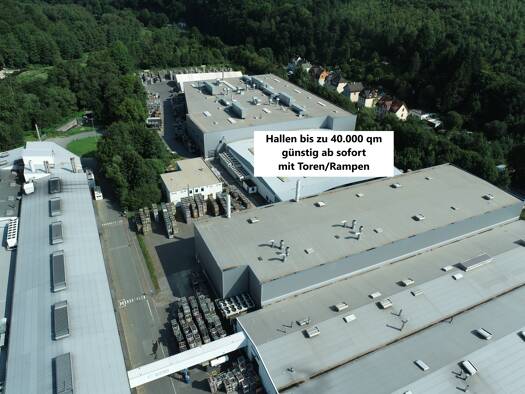 Lagerhalle zur Miete provisionsfrei 2,85 € 40.000 m² Lagerfläche teilbar ab 1.000 m² In d. Lacke 7-9 Elverlingsen Werdohl 58791