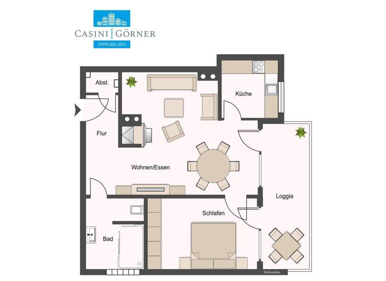 Wohnung zum Kauf 525.000 € 2 Zimmer 67,5 m² 1. Geschoss Othmarschen Hamburg 22605