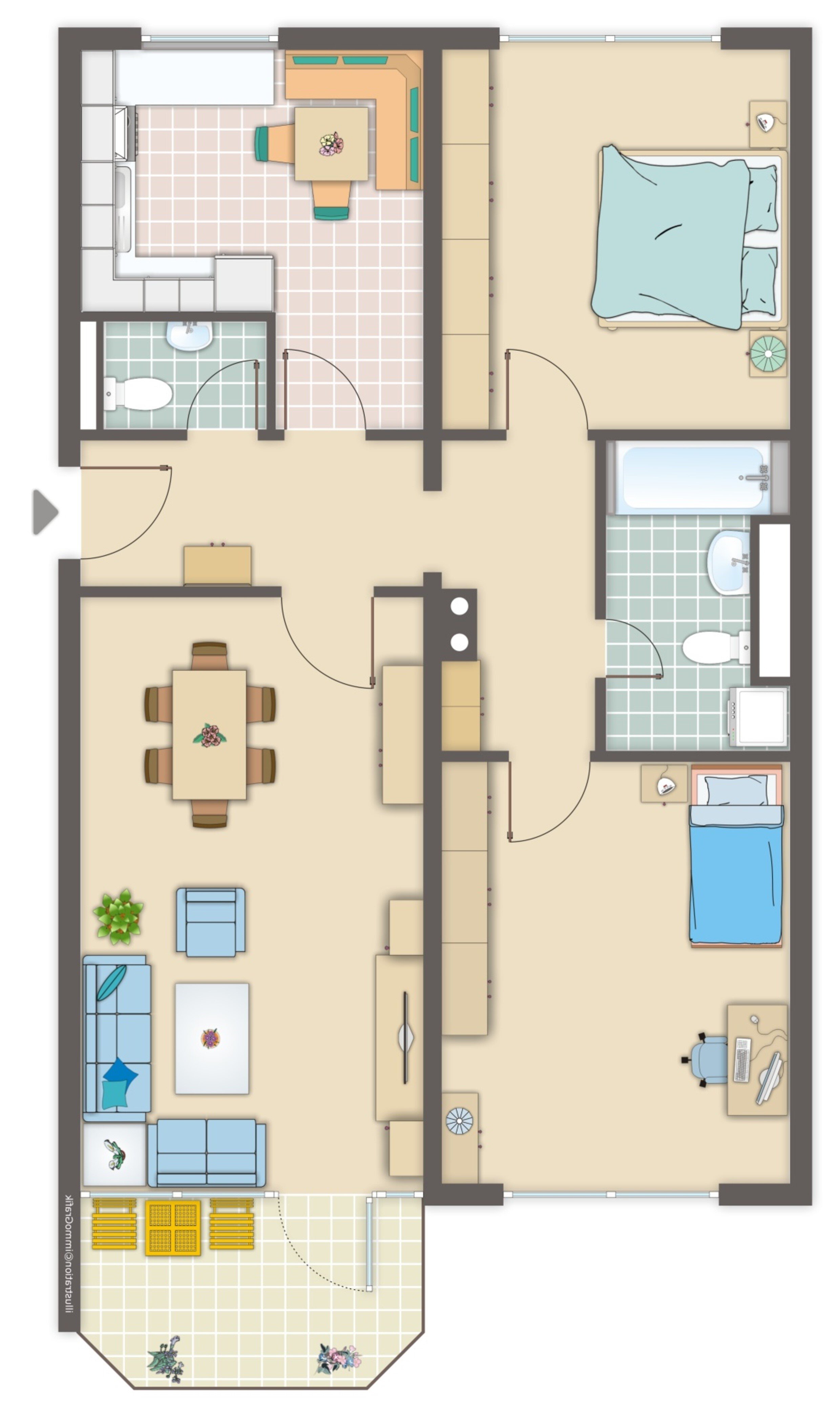 Wohnung zur Miete 980 € 3 Zimmer 85,5 m²<br/>Wohnfläche 1.<br/>Geschoss Äußere Buttendorfer Strasse 127 Höfen Nürnberg 90431