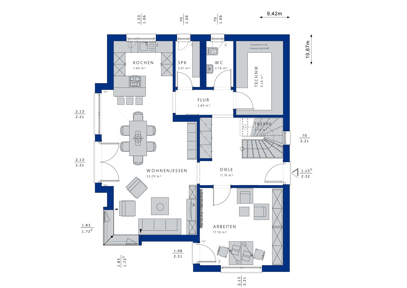 Einfamilienhaus zum Kauf 850.665 € 4 Zimmer 179 m²<br/>Wohnfläche 501 m²<br/>Grundstück Sturmbühl - FH Polizei VS-Schwenningen 78054