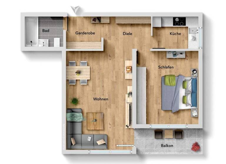 Wohnung zum Kauf 190.000 € 2 Zimmer 55 m² Nellingen Ostfildern 73760