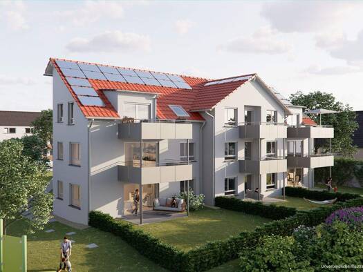 Wohnung zum Kauf - Erstbezug provisionsfrei 287.900 € 2 Zimmer 53 m² Ochsenbacher Straße 15 Hohenhaslach Hohenhaslach Sachsenheim 74343