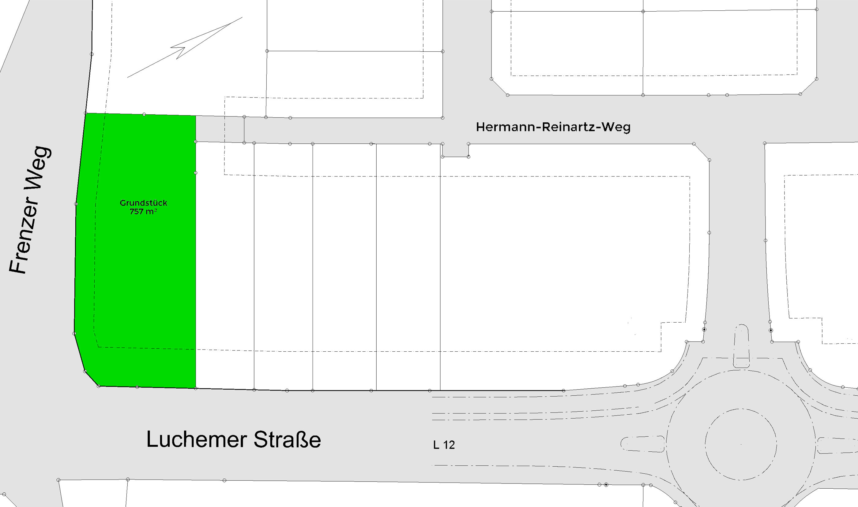 Grundstück zum Kauf provisionsfrei 299.000 € 757 m²<br/>Grundstück Luchemer Str. 23 Langerwehe Langerwehe 52379